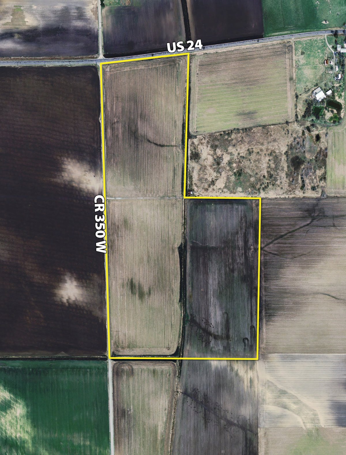 Tract map - 57+/- Acres Land Auction
